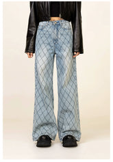 Wild World Wild Fence Wide Leg Jeans - CHINASQUAD