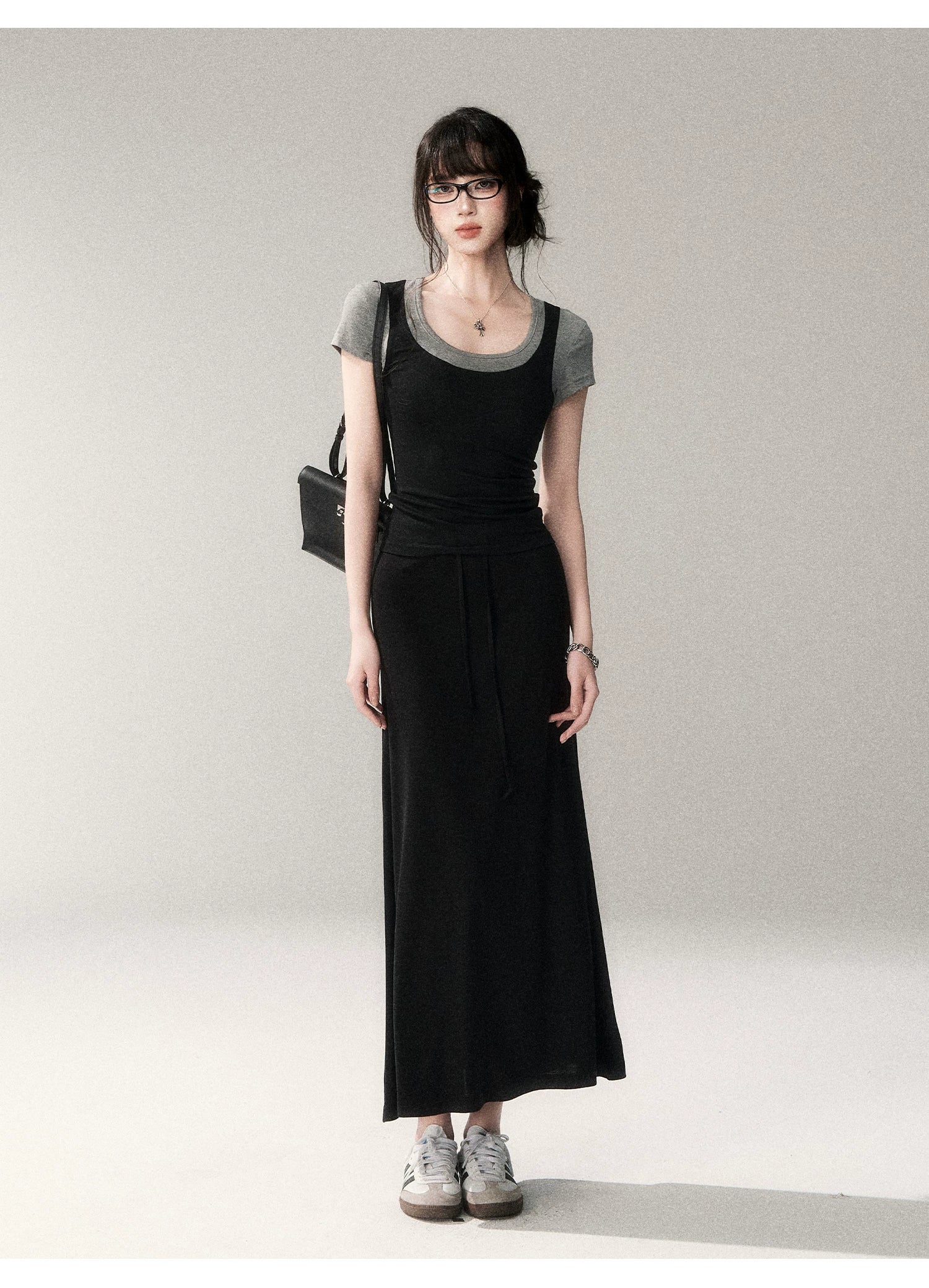 Contrast Trim Fitted Short Sleeve Tee