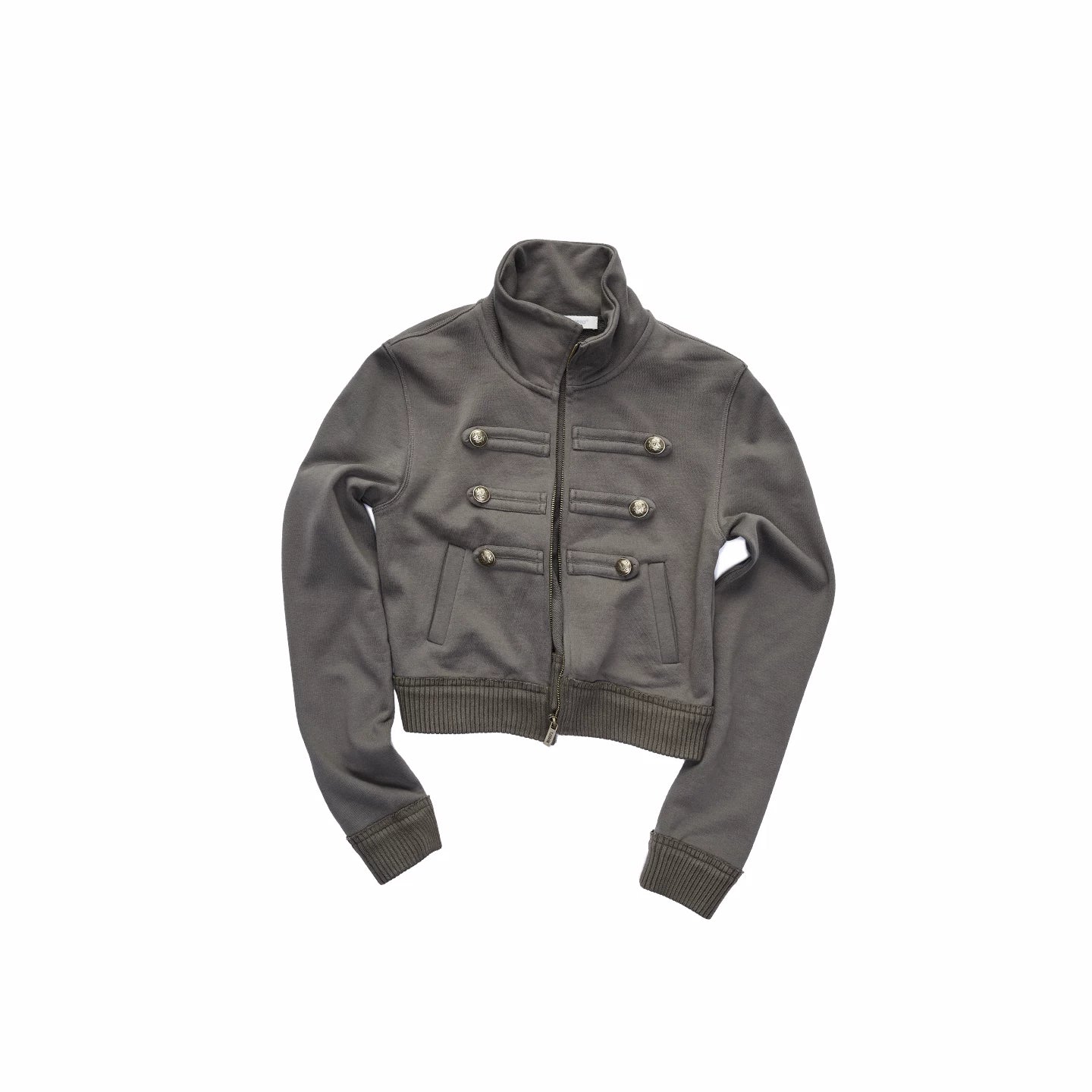 Double-Breasted Stand Collar Jacket