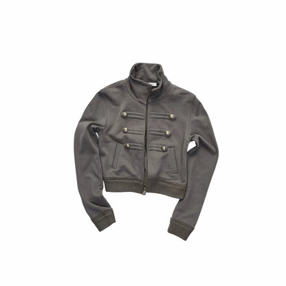 Double-Breasted Stand Collar Jacket