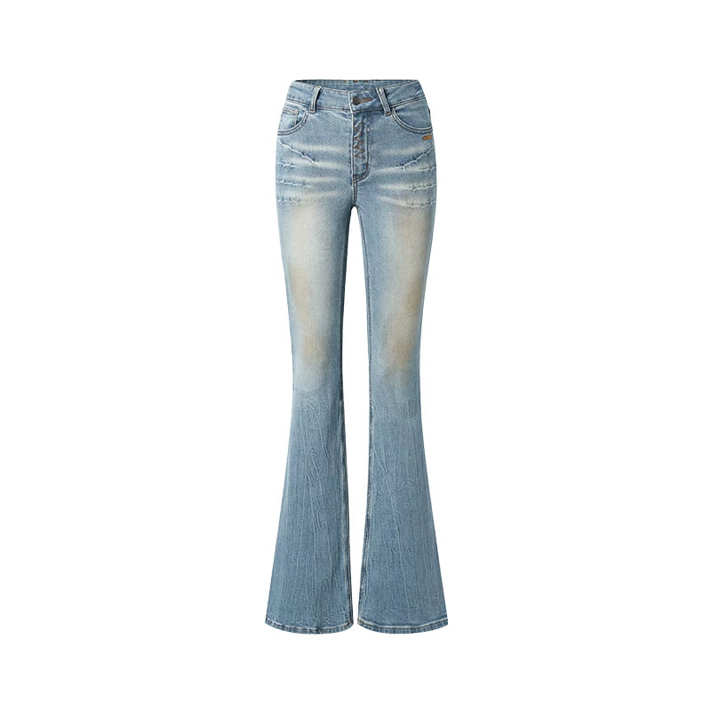 Sculpted Flare Denim Pants