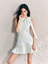 White Bowtie Slip Mini Dress - CHINASQUAD