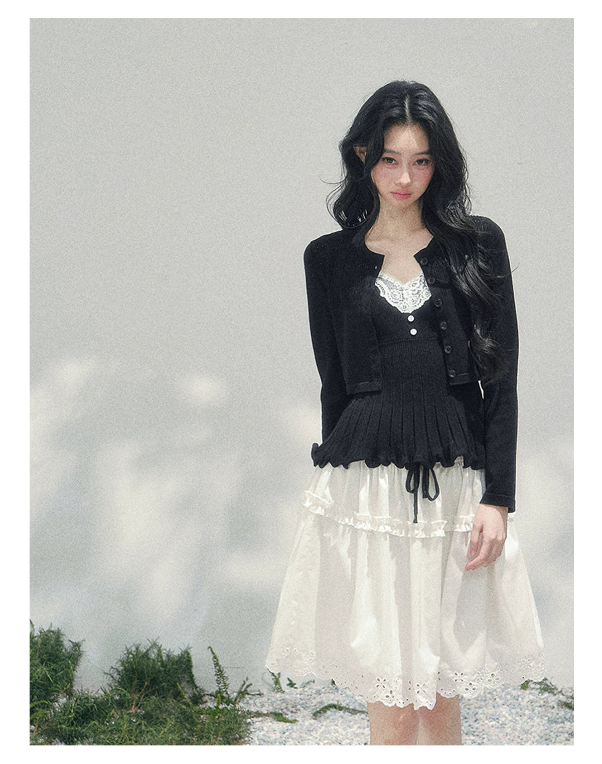 “Spring Meadow” Embroidered Bubble Skirt