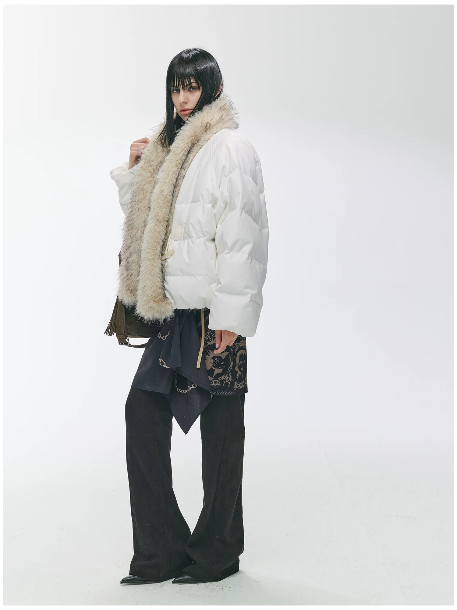 90% Duck Down Fur-Trimmed Parka