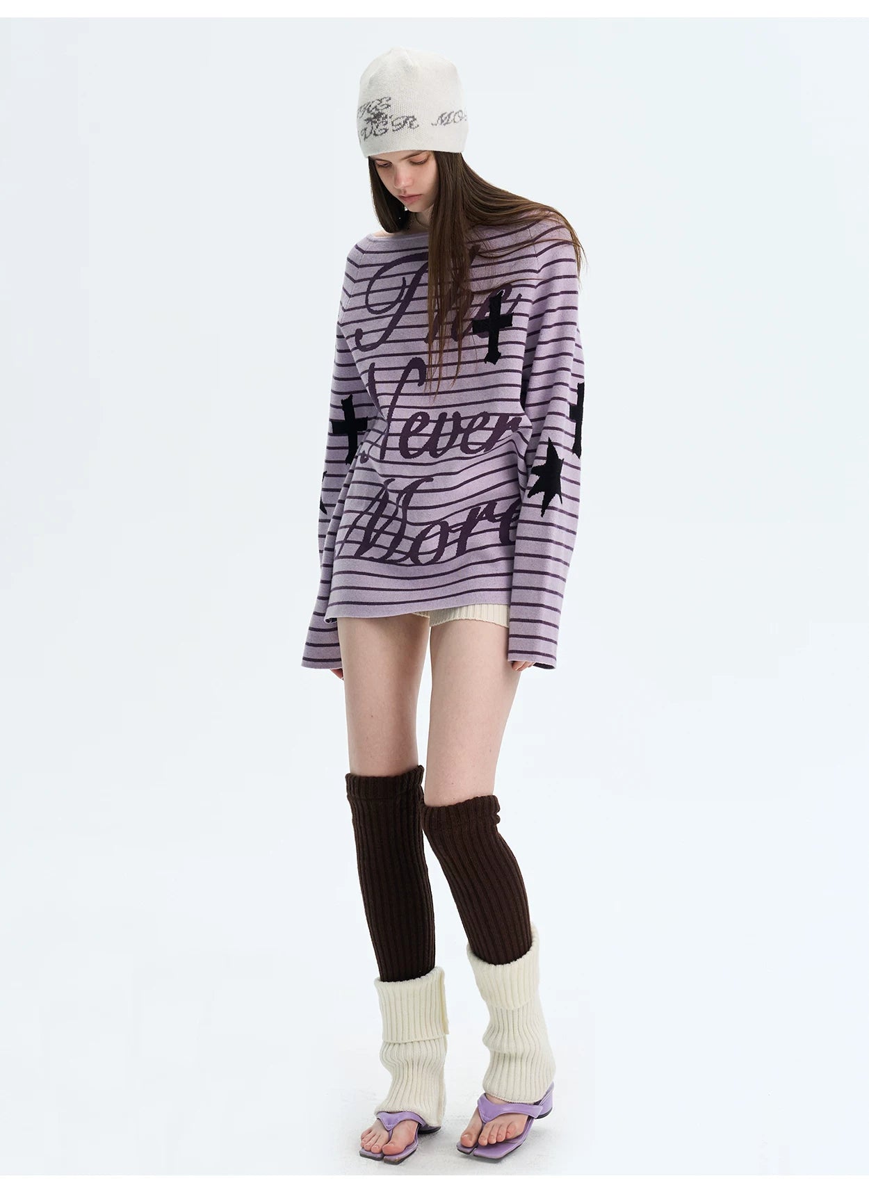 Retro Jacquard Knit Beanie