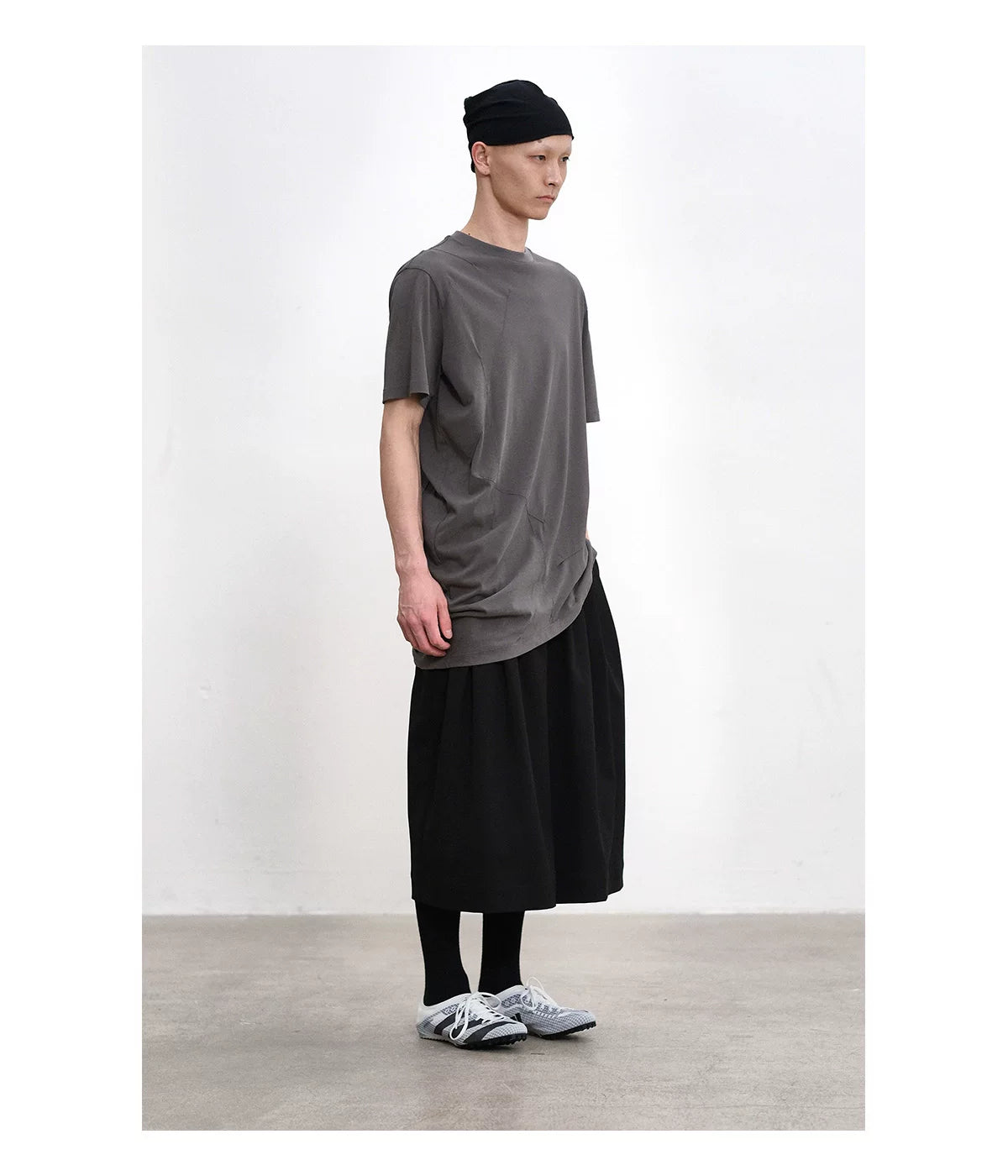 Asymmetric Panel Oversized Cotton T-Shirt