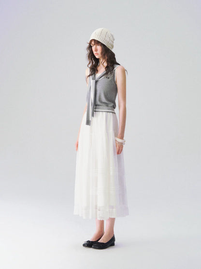 Ethereal Cloud Tulle Maxi Skirt