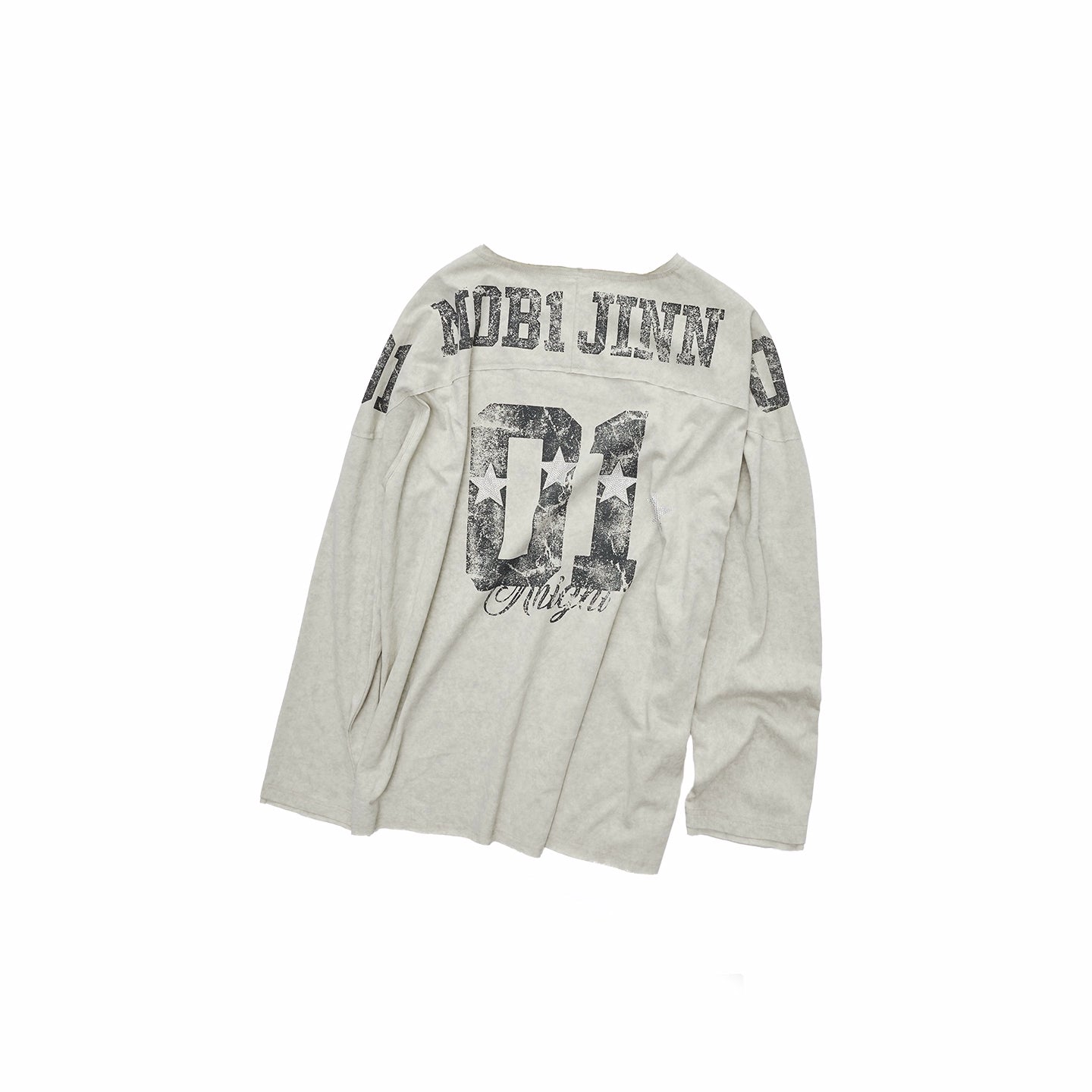 Crystal-Studded Long-Sleeve Tee