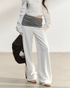 7Shiftin Striped Waist Panel Relaxed Straight-Leg Trousers – view 3