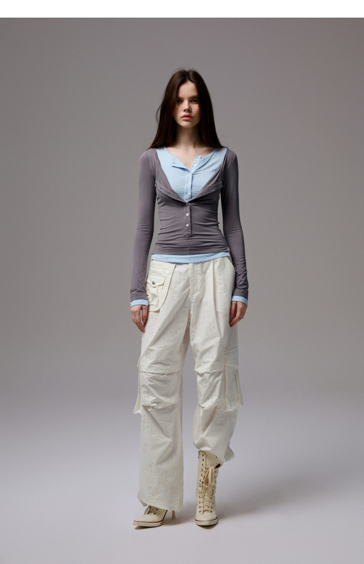 Colorblock Henry Cardigans