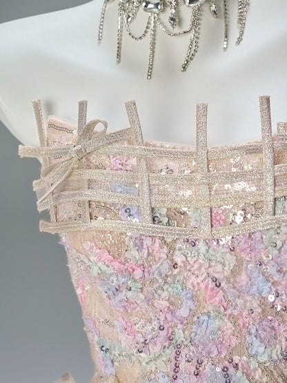 Annie Princess Embellished Tulle Dress with Lace Details