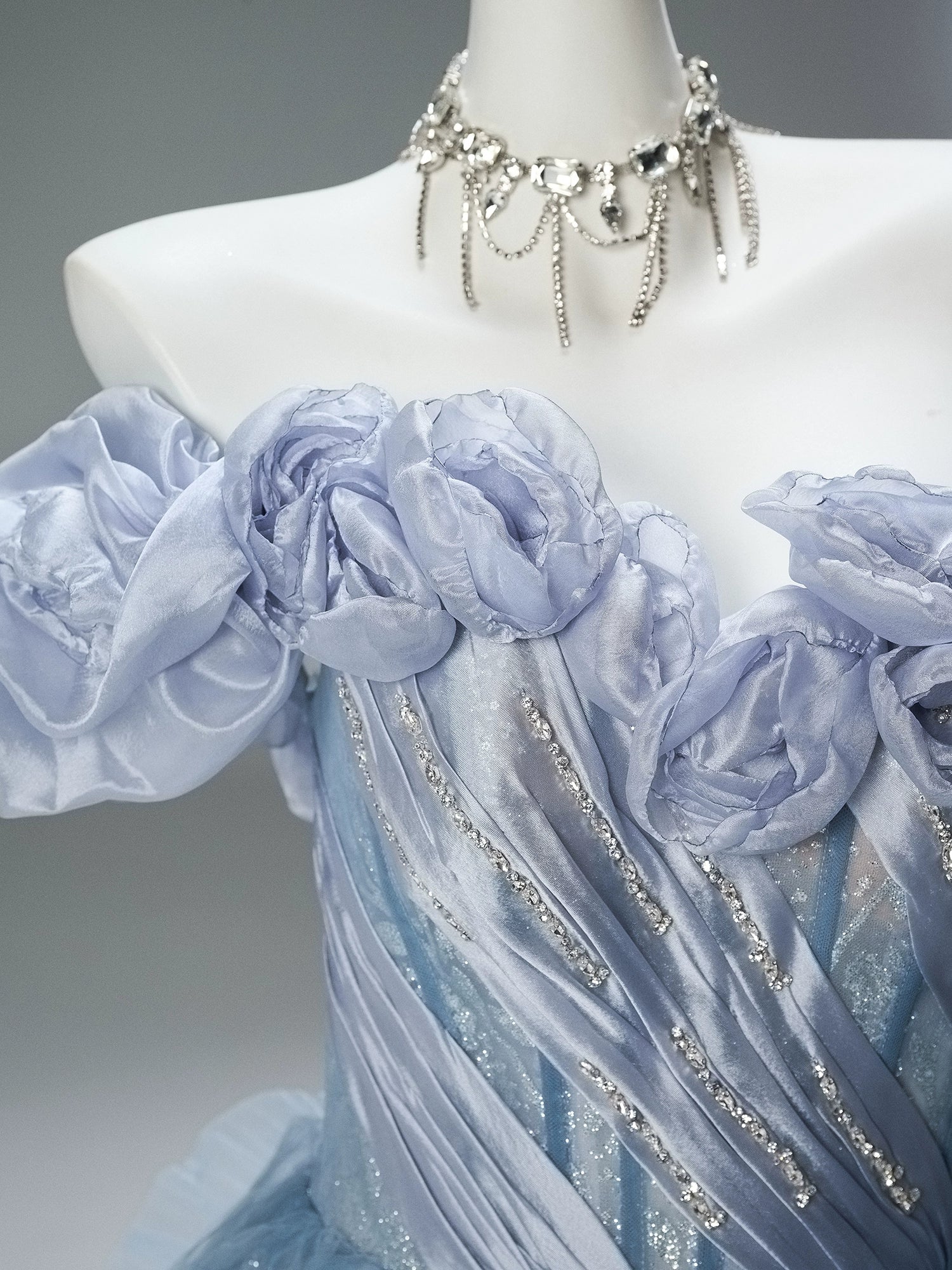 Blue Sakura Couture Gown