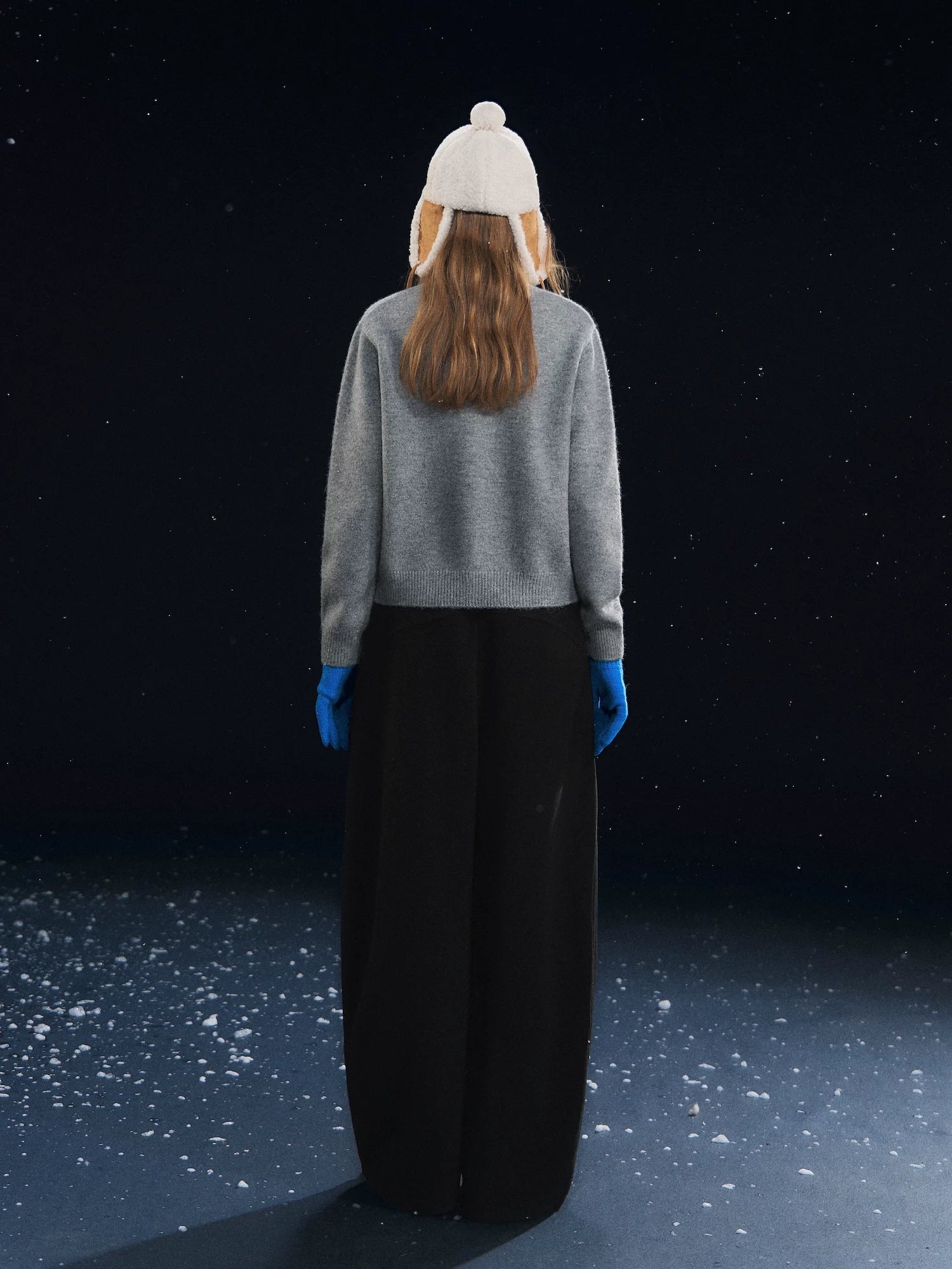 Plush Deer Jacquard Crewneck Sweater