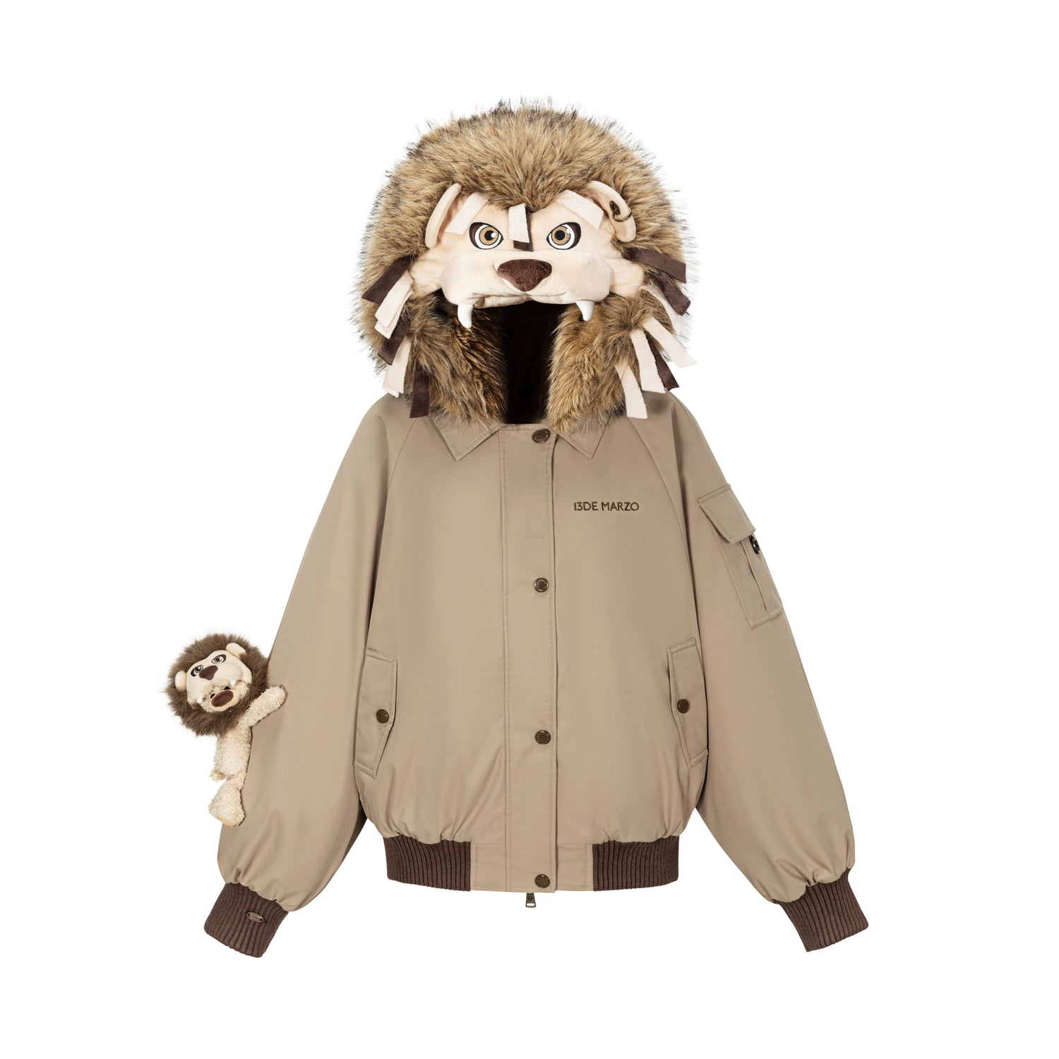 Luna Lovegood Lion Head Quilted Jacket