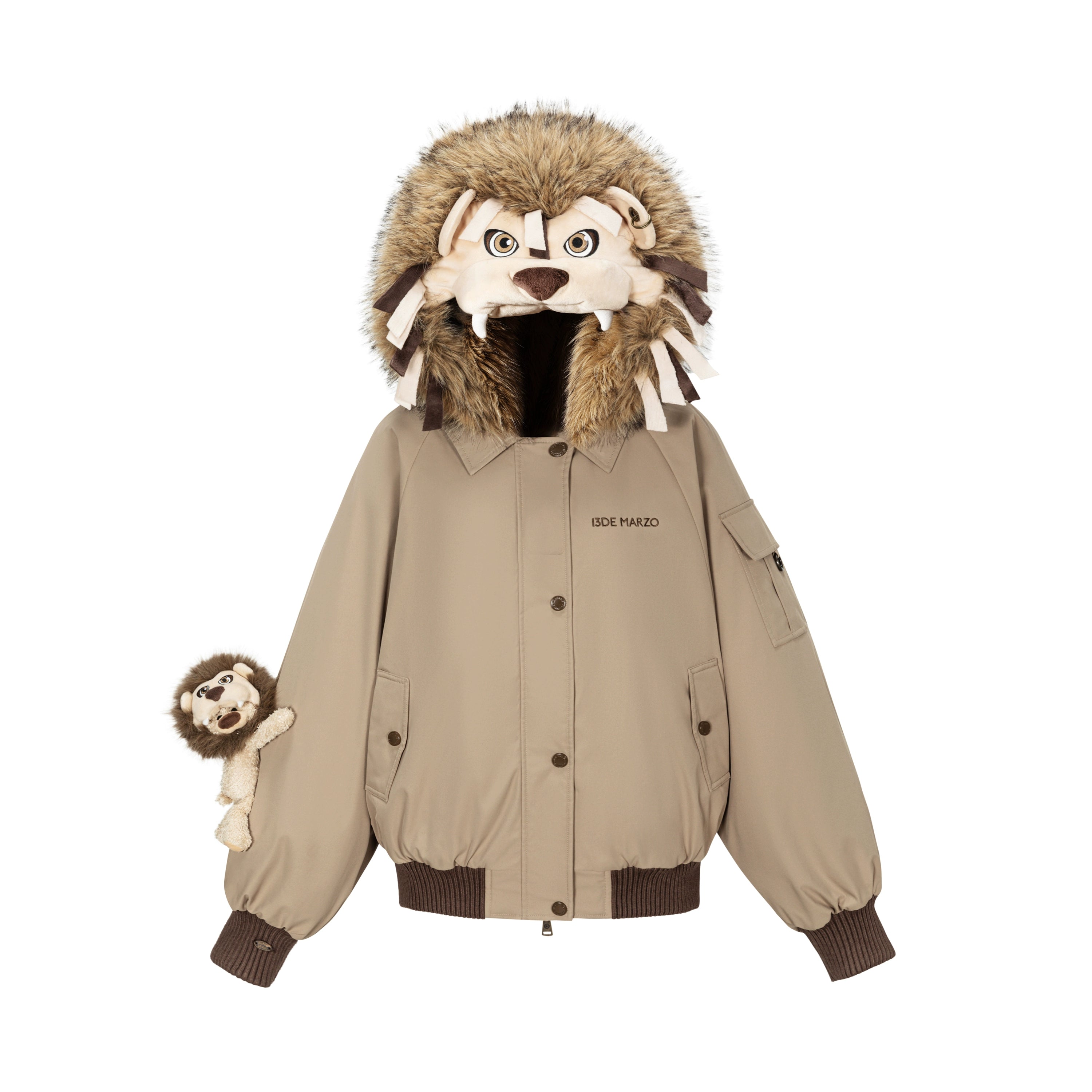Luna Lovegood Lion Head Quilted Jacket