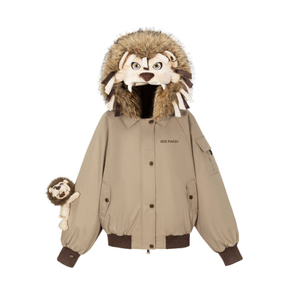 Luna Lovegood Lion Head Quilted Jacket