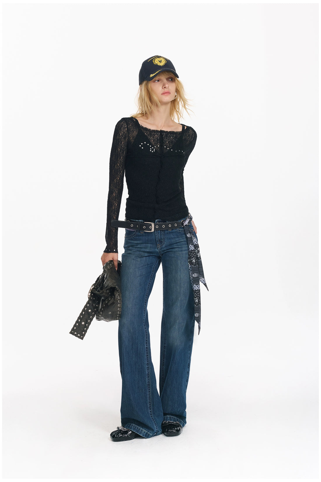 Sequin Punk Mesh Cardigan