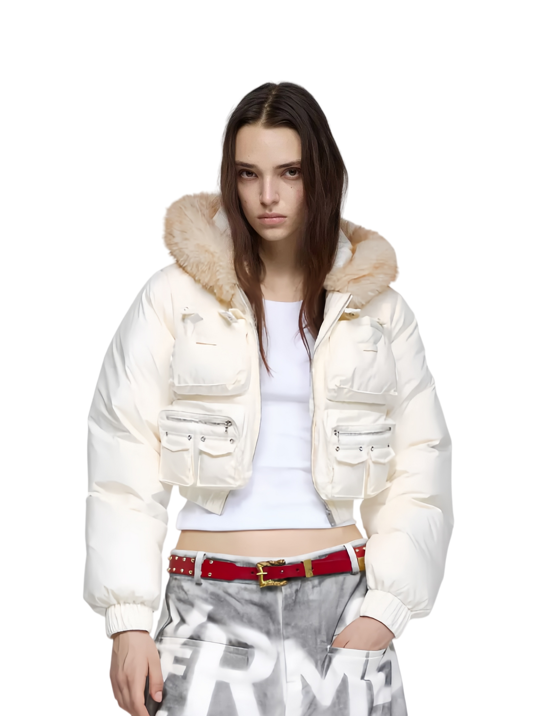 Structured Pocket Down Jacket