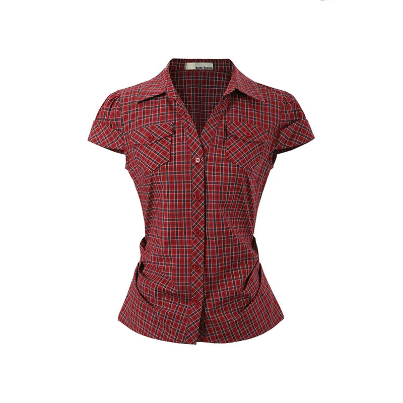 Slim Fit Pocket Short Sleeve Shirt