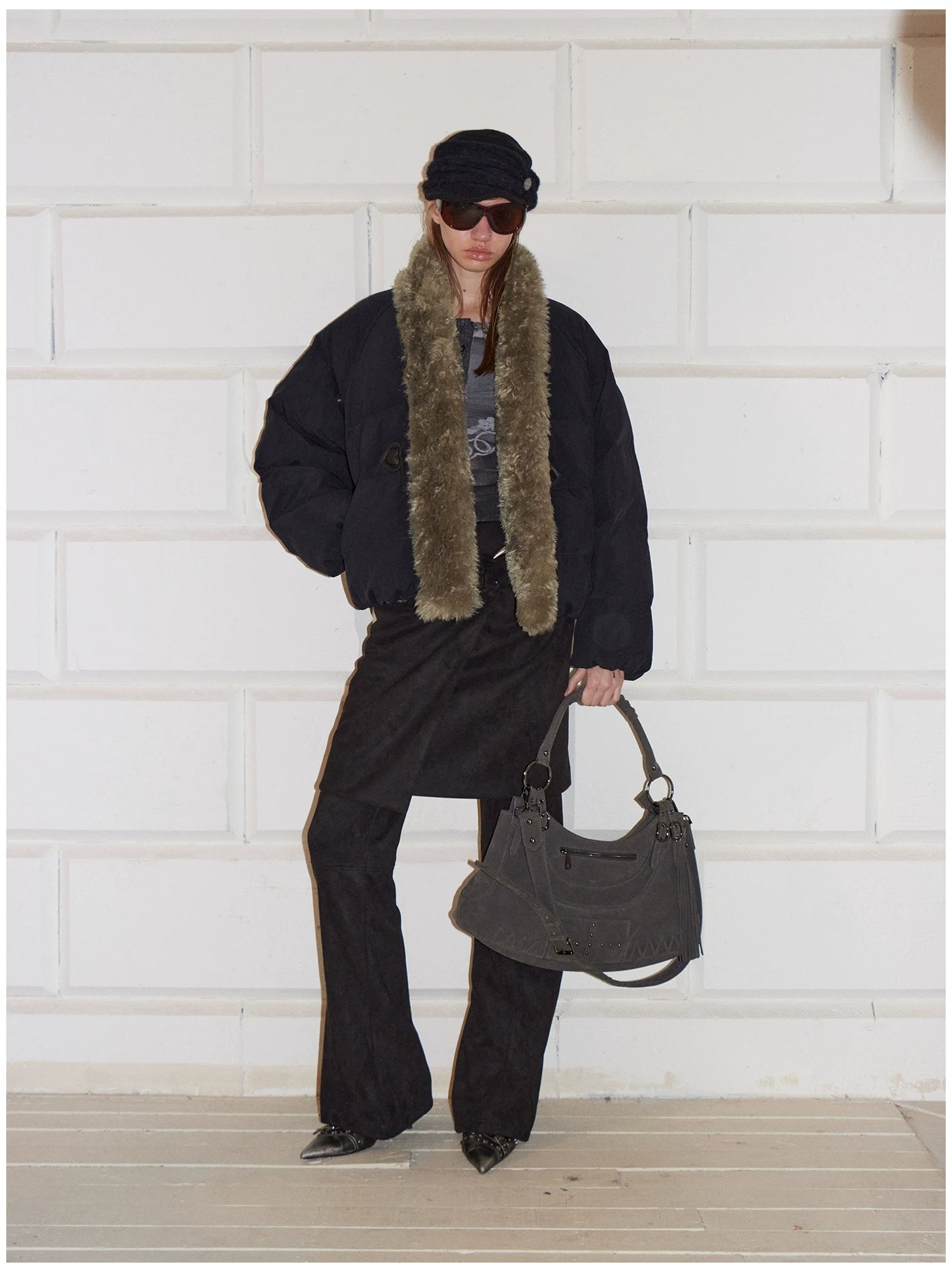 90% Duck Down Fur-Trimmed Parka