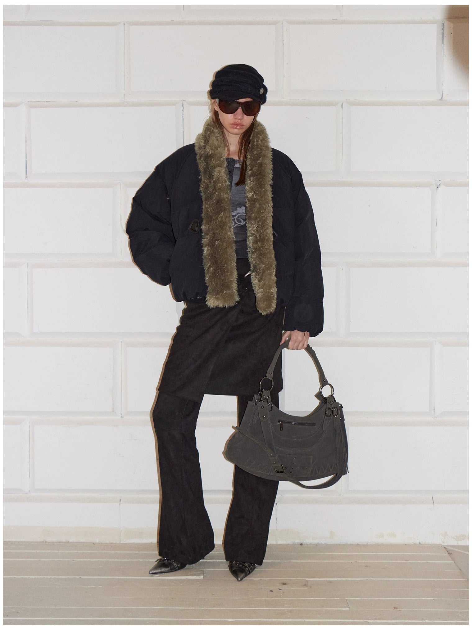 90% Duck Down Fur-Trimmed Parka