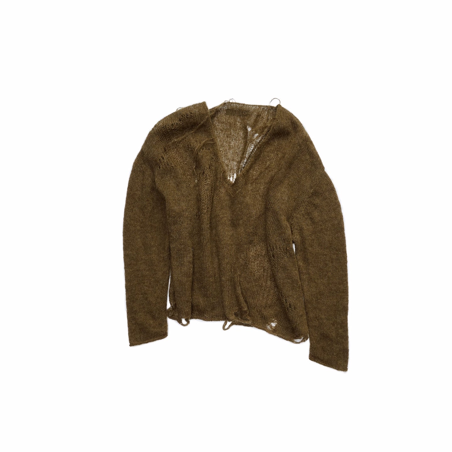 Cutout V-Neck Oversized Sweater