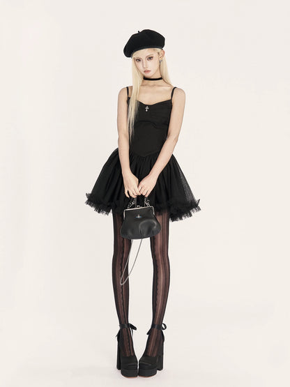 LolitaFrench Court Tulle Ballet Puff Dress