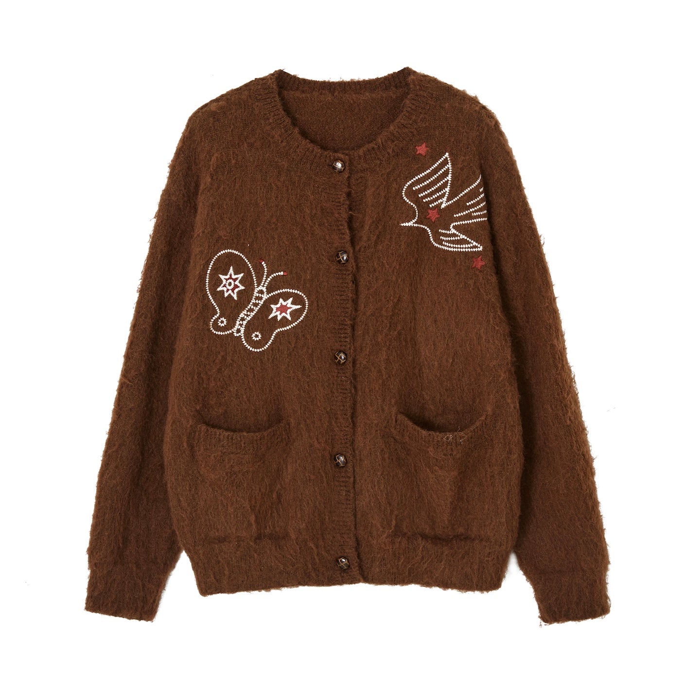 Birds and Butterflies Knit Cardigan