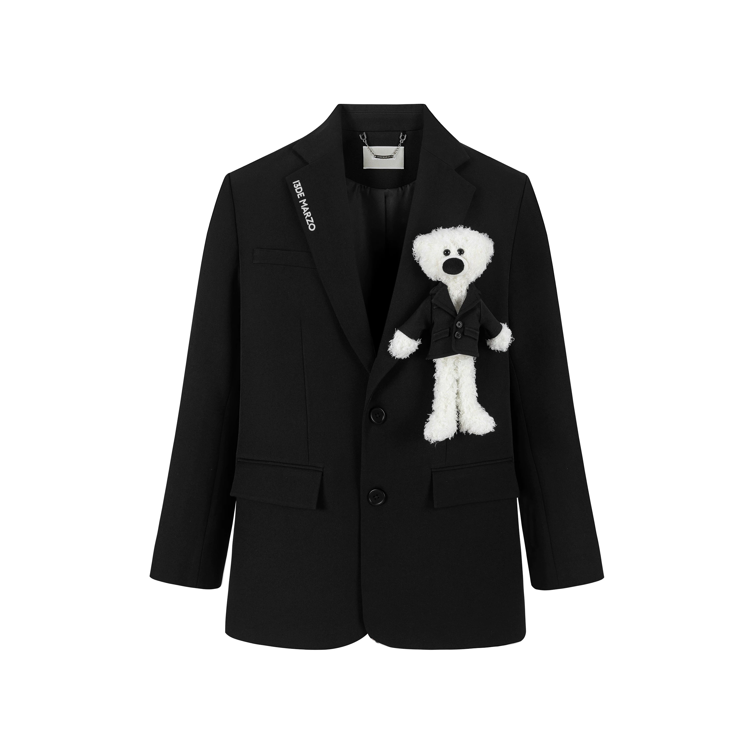 Plush Toy-Detail Relaxed-Fit Blazer