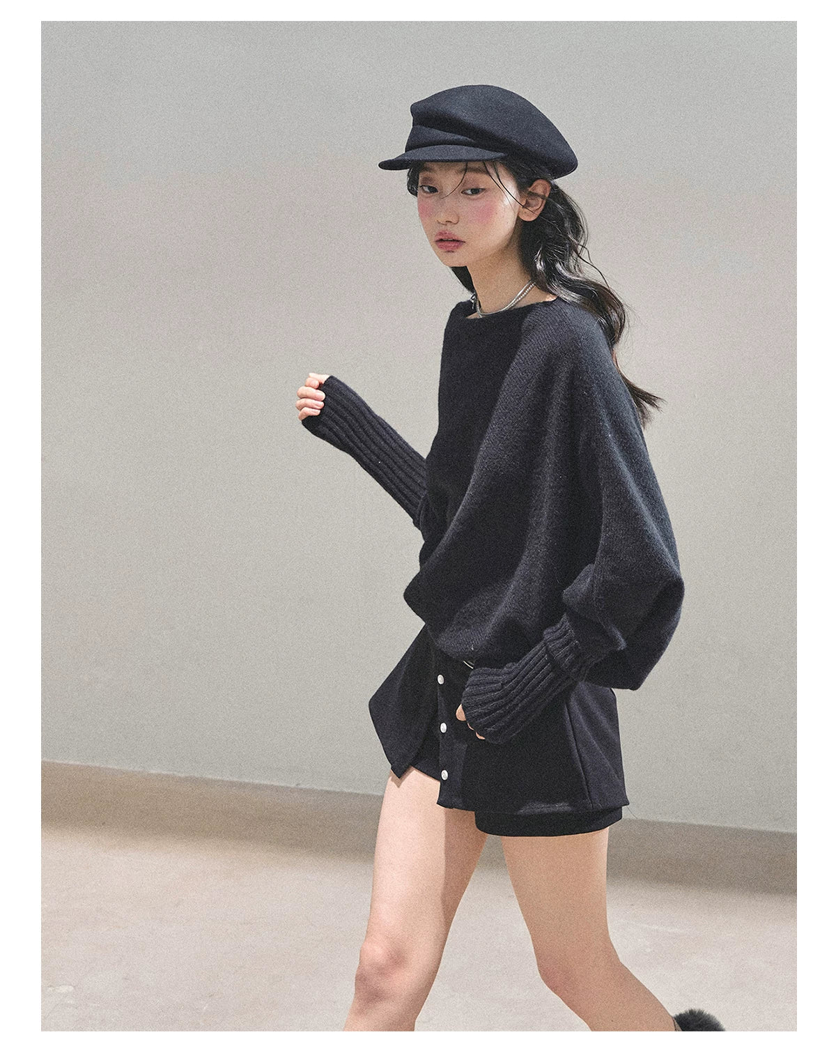 Soft Sweet Off-Shoulder Knit Sweater