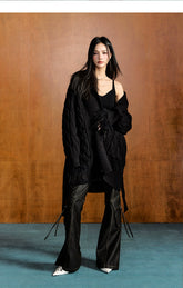 Ostrich Feather Cardigan & Vest Set - CHINASQUAD