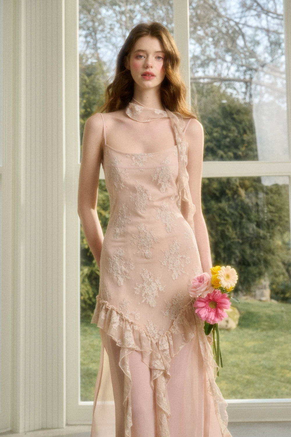 Pink Cloud Lace Fairy Dress