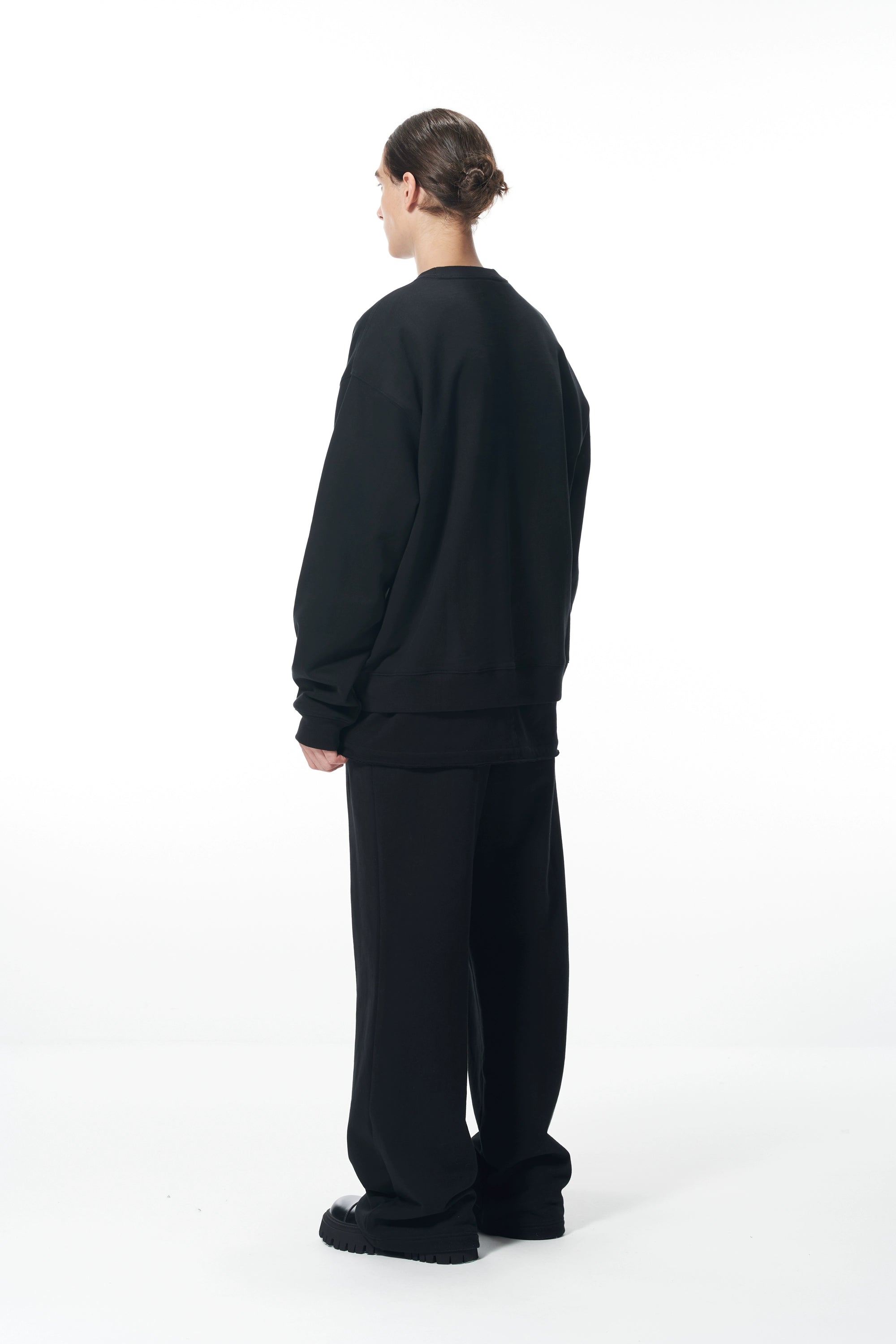 Essential Logo Sweatshirt &amp; Hoodie &amp; Sweatpants Set