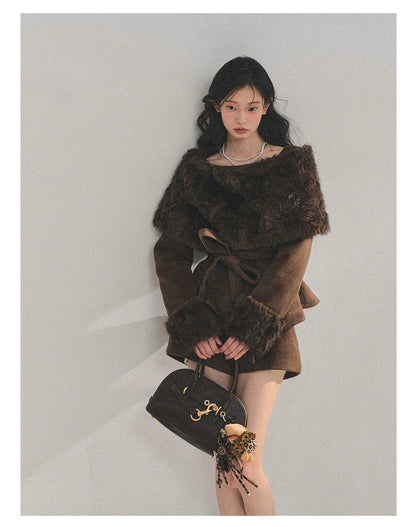 Light Luxury Cape Three-Piece Set