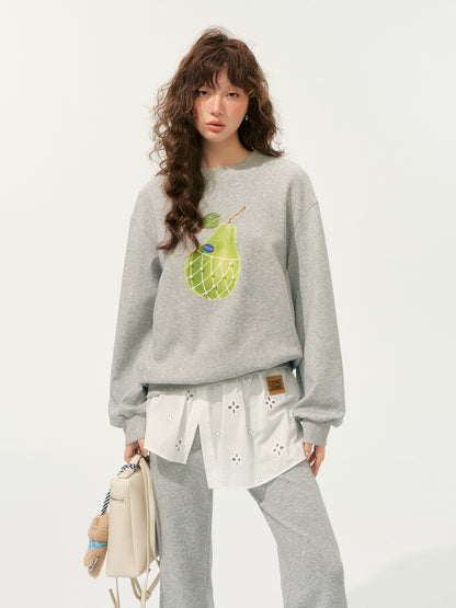 Pear Printed Sweatshirt