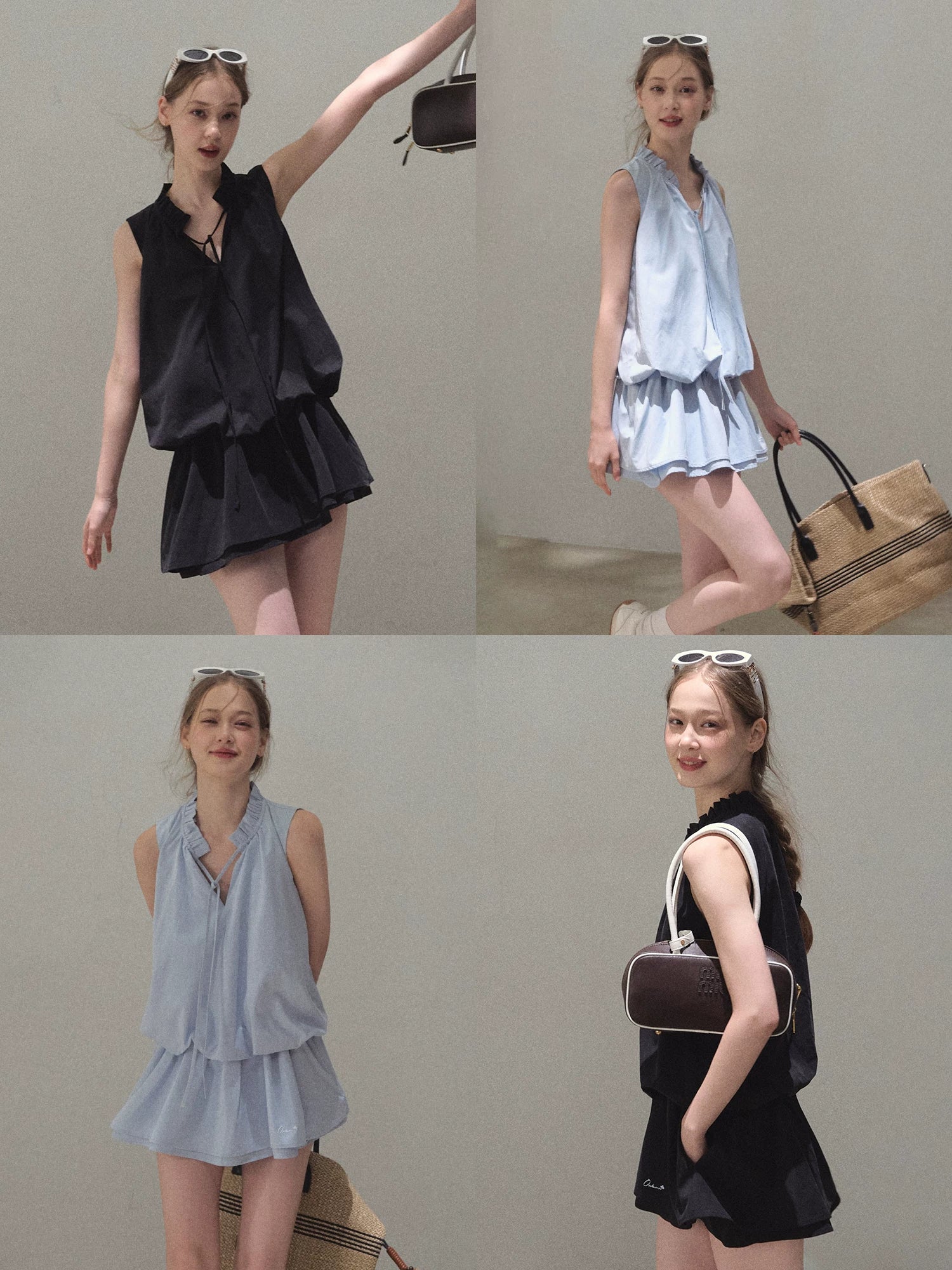 Lyocell Cotton Bubble Hem Dress