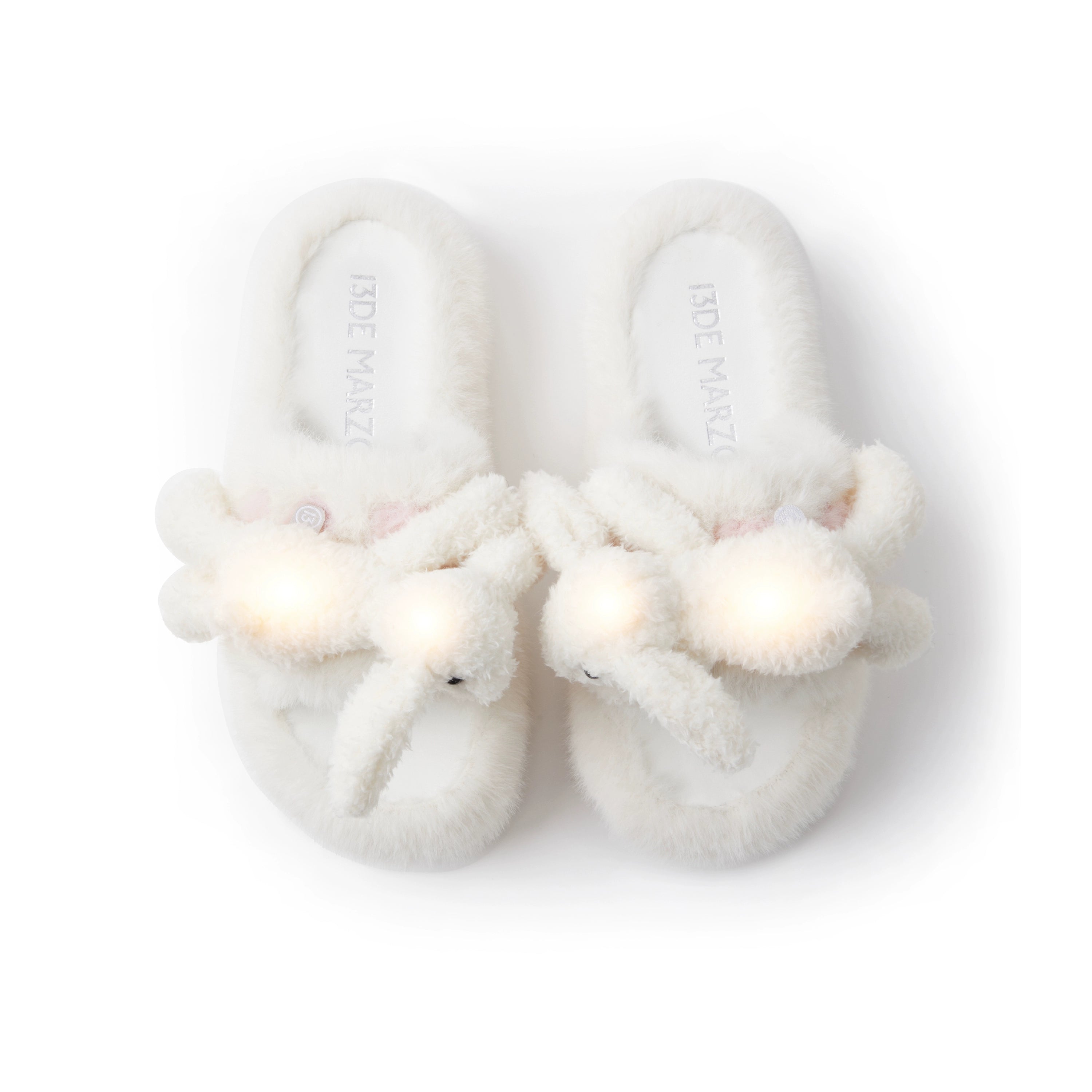 Plush Glow Doll Slide Sandals