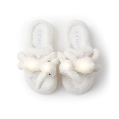 Plush Glow Doll Slide Sandals