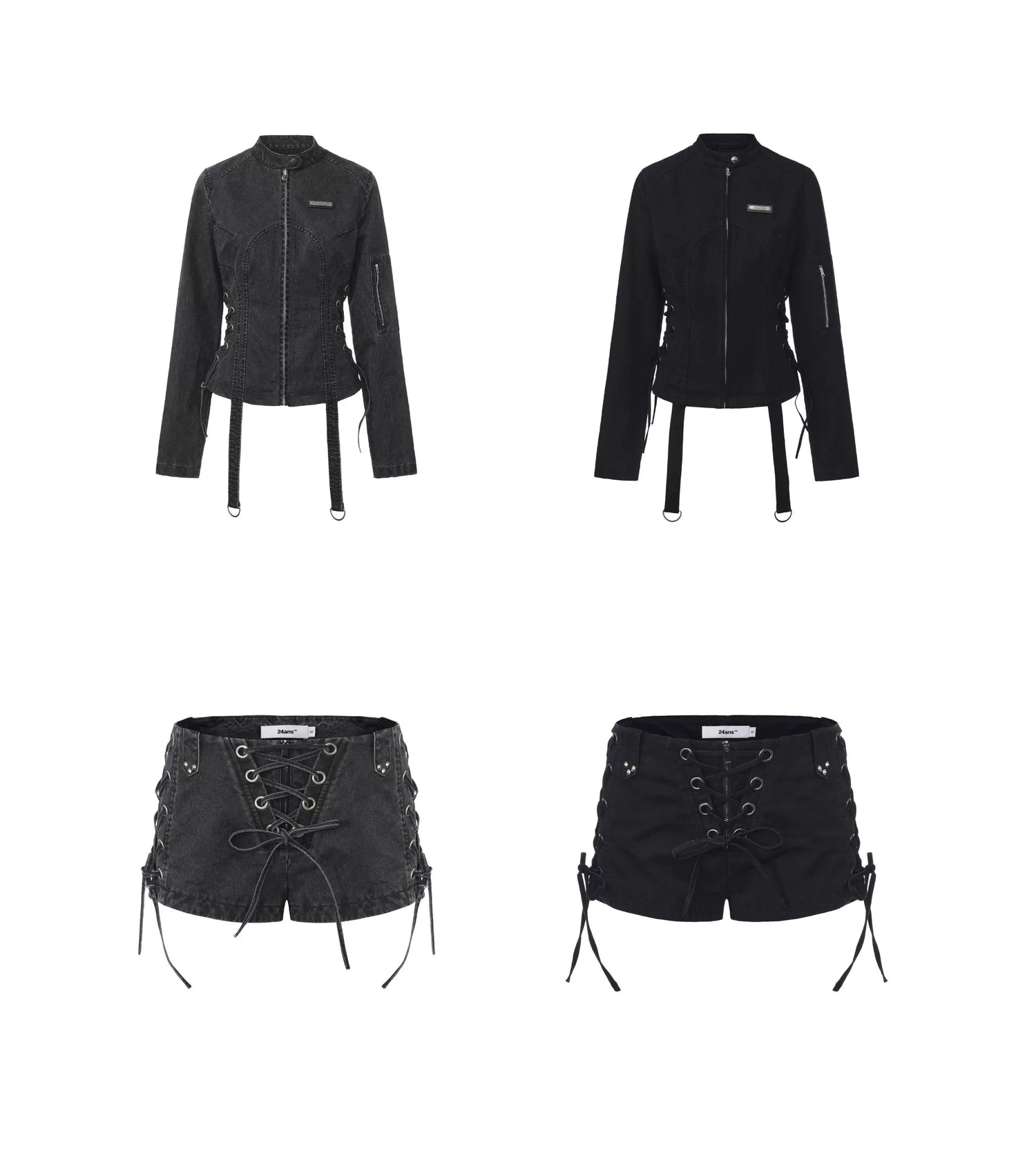 Enzyme-Washed Grunge Set