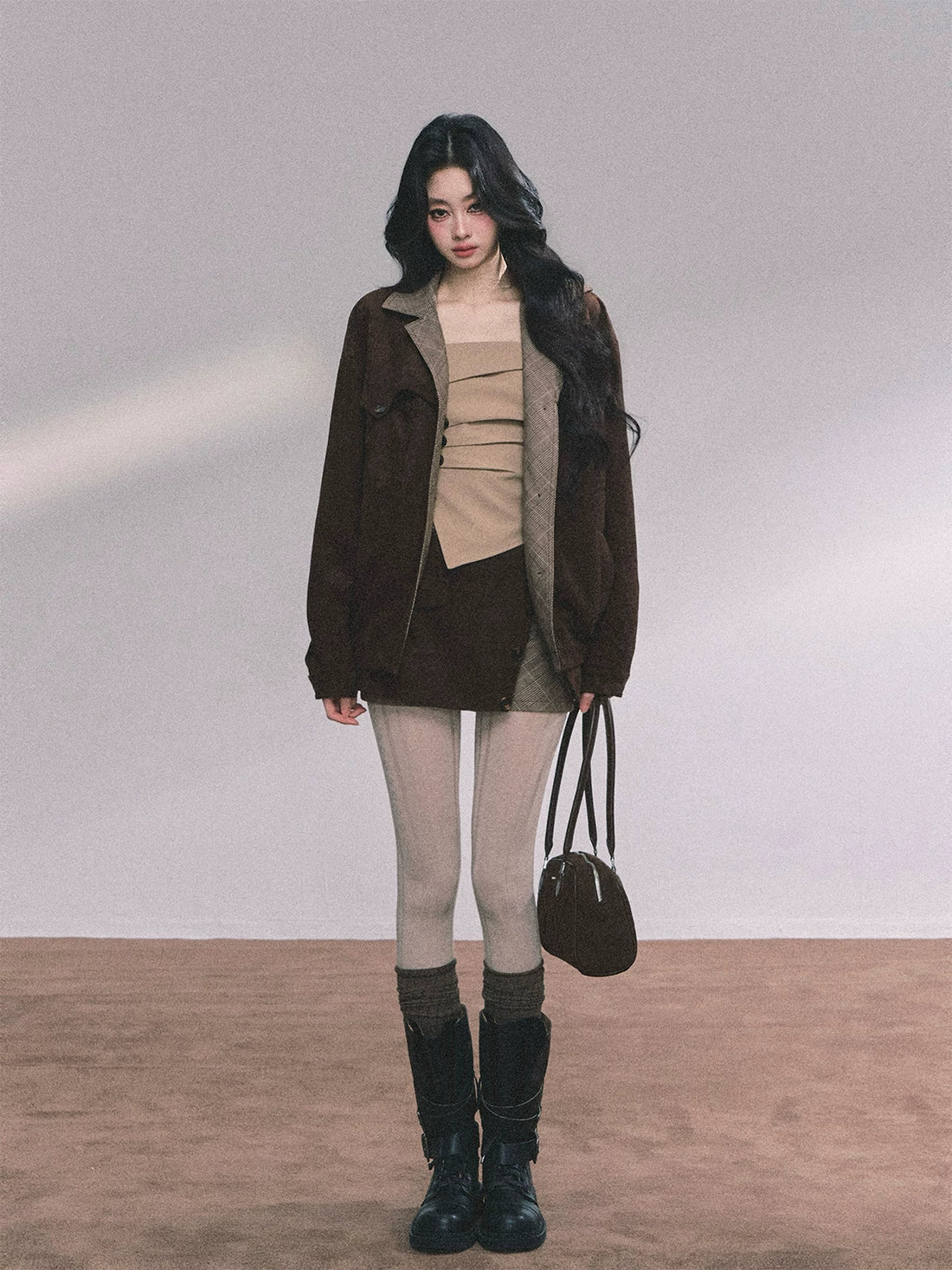 AOMALM Two-Piece Jacket &amp; Mini Skirt Set – view 37
