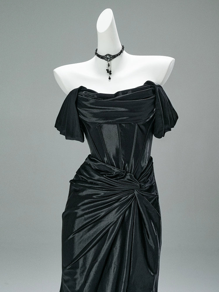 Stellar Blue Aura Couture Gown