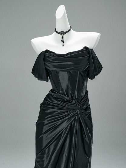 Stellar Blue Aura Couture Gown