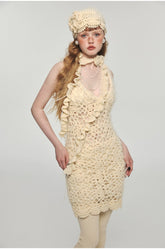 Crocheted V-Neck Spaghetti Strap Dress - CHINASQUAD