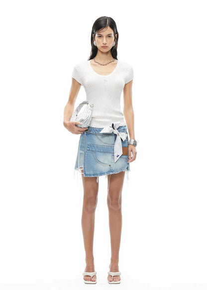 Bailey U-Neck  Knit Tee