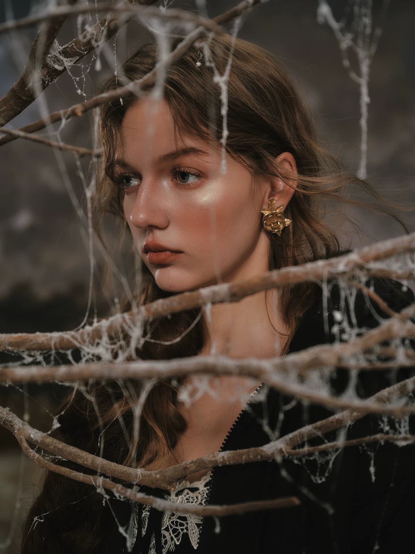 French Tailored Long Black Down Coat