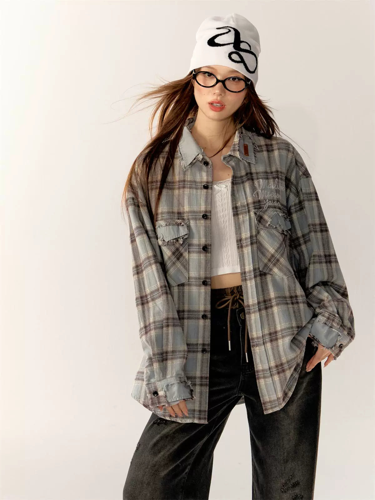 Plaid Long-Sleeve Shirt