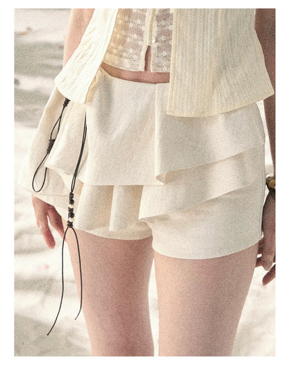 Layered Ruffle Mini Skirt