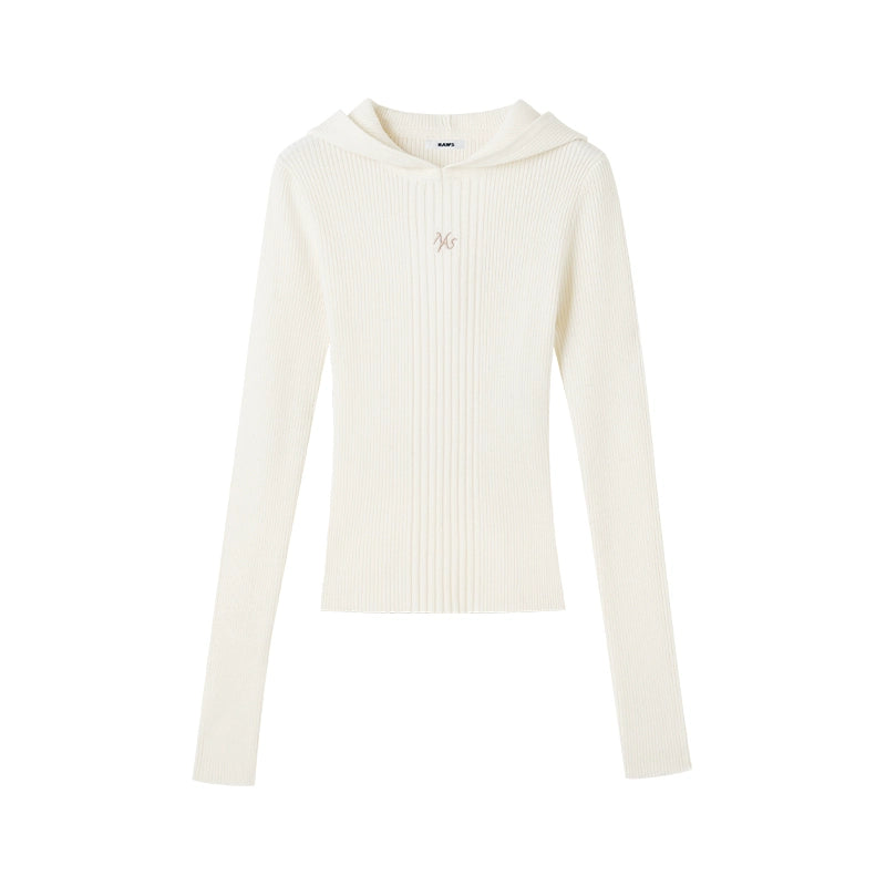 Dawn Hooded Wool Knit Turtleneck