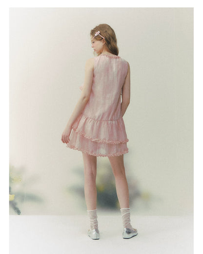Pink Mist Tiered Ruffle Dress