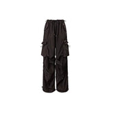 Low-rise Pleated Cargo Pants - CHINASQUAD